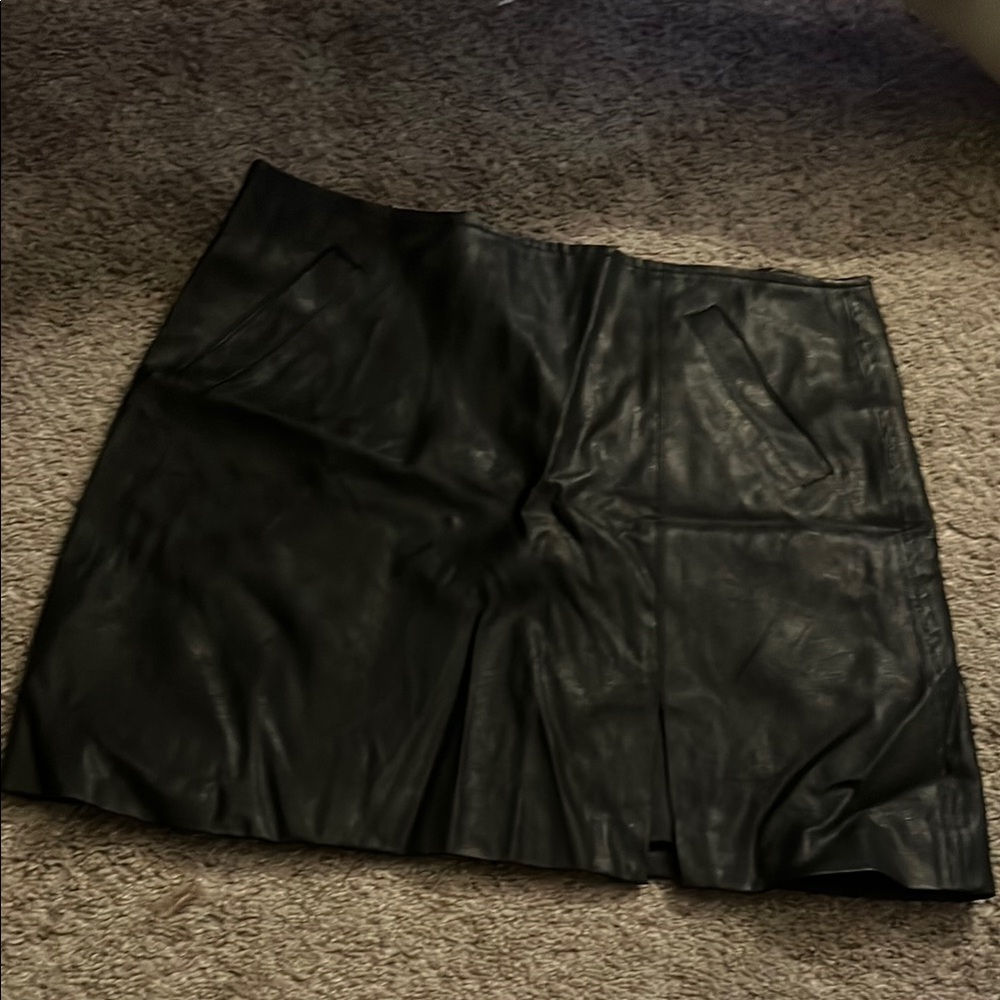 Black Leather Skirt